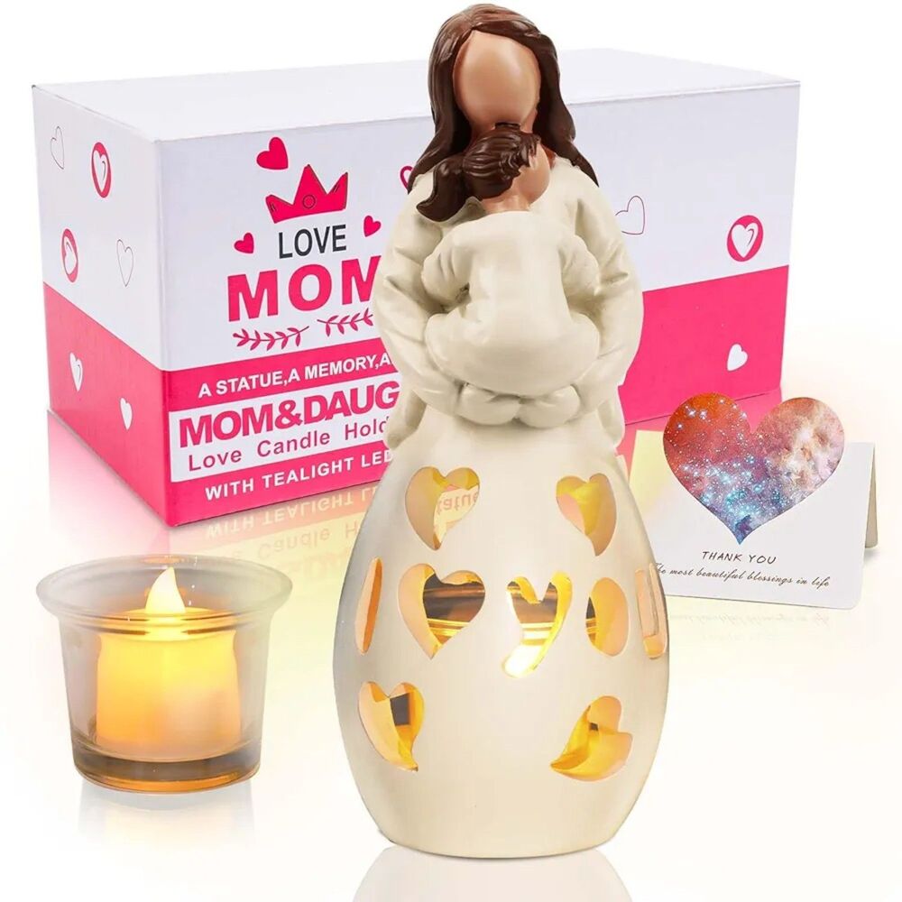 Mother and Daughter Figurine/Candle Holder NEW